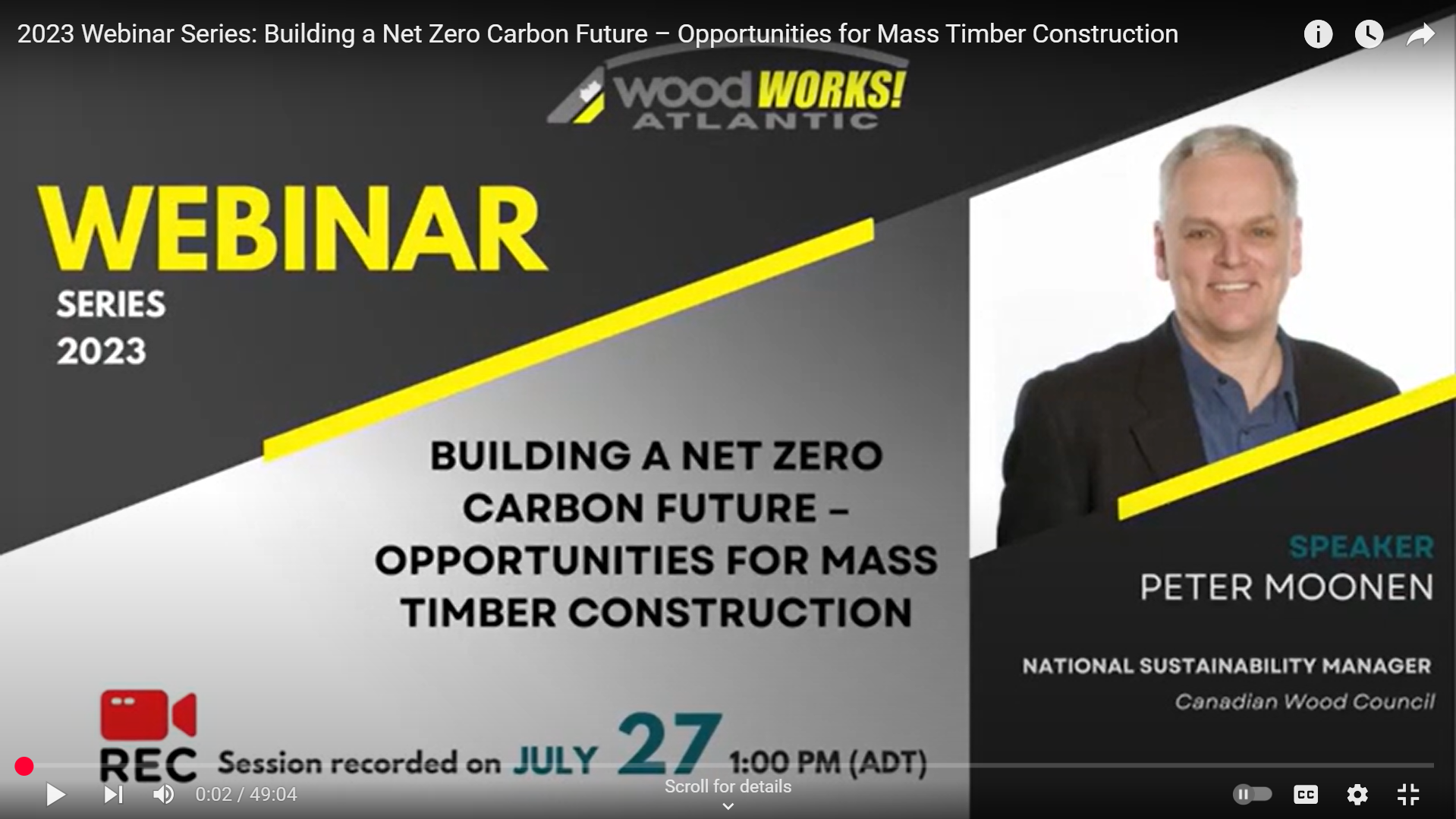 Building a Net Zero Carbon Future – Opportunities for Mass Timber Construction